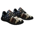 thumbnail image 6 of Siberian Husky American flag Shoes Sneakers Black Size 3.5, 6 of 7