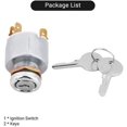 thumbnail image 3 of Interruptor de llave de encendido Interruptor de arranque del motor 12 V 3 posiciones ON OFF con llave universal Interruptor de encendido con llave de encendido, 3 of 5