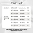 thumbnail image 3 of Romanstile 6 Pack Rectangle Tablecloth - Washable Table Cloth Resistance Microfiber Tablecloth Decorative Table Cover for Dining,Party,Outdoor,Tablecloths 60x120inch,White, 3 of 9