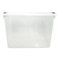 thumbnail image 3 of HOMZ 112 Quart Latching Clear Plastic Storage Container, Grey Latch, 2 Pack, 3 of 8