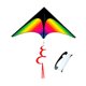 thumbnail image 5 of Cometa arcoíris para playa niños adultos juguete vuelo largo estructura poliéster resistente memoria infancia adecuado para actividades al aire libre reuniones familiares regalo cumpleaños, 5 of 8