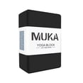 thumbnail image 1 of Muka Yoga Block Black Stretching & Exercise EVA Foam Blocks Soft Non-Slip Surface for Pilates Meditation 9x6x4 Inch, 1 of 8