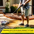 thumbnail image 3 of SurfaceMaxx 3/8-in x 50-ft Steel & Polyester Braided Pressure Washer Replacement Hose, Rubber Outer Jacket, 3 of 8