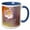 Blue/White, variant on 3drose, Kindness Is the Language Which the Deaf Can Hear.. Mark Twain Quote, 15oz Two-tone Yellow Mug