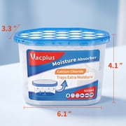 Vacplus Moisture Absorbers, 6 Pack, 10 oz, Leakproof Humidity Absorber, Fragrance Free