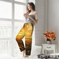 thumbnail image 3 of Fotbe Sunflower Sunset Rainfall Women's Pajama Pants,Sleepwear Pants,Pj Bottoms Drawstring And Pockets-Large, 3 of 7