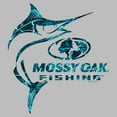 thumbnail image 2 of Men's Mossy Oak Swordfish Blue Logo  Graphic Tee Silver 2X Large, 2 of 4