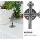 thumbnail image 3 of Standing Crucifix with Adhesive Base Tabletop Metal Catholic Cross Decoration, 3 of 3