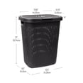 thumbnail image 3 of Cesto de ropa Mind Reader Slim para ropa, 50 litros, con tapa, 3 of 7