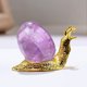 thumbnail image 2 of Figura de caracol de cristal, decoración de escritorio, linda estatua de caracol, figura de animal de cristal para escritorio, 2 of 8