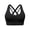 Black, variant on Womens Workout Bras High Impact Sports Bras Seamless Yoga Running Underwear Quick Drying,Black