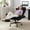 BLack & Velvet, variant on Bestier Big and Tall Executive Office Chair with Footrest and Flip-Up Arms, Ergonomic Reclining High Back Criss Cross Chair with Side Pockets, Height Adjustable, Brown