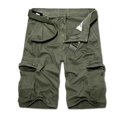 thumbnail image 4 of Birdeem Men Casual Solid Fashion Zipper Button Pockets Cropped Cargo Shorts, 4 of 12
