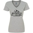 thumbnail image 3 of Inktastic Adventure is Calling Camping Hiking Women's V-Neck T-Shirt, 3 of 5