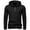 Black, variant on Ziynglg Men's Shirts Solid Color Hooded Half Zip Long Sleeve Outdoor Sports T-Shirt for Men