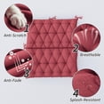 thumbnail image 3 of Pakunoda Porch Swing Cushions 47” X 40” X 5”, 2-3 Seater Bench Cushion with Backrest, Waterproof Replacement Outdoor Cushion with Tie, Fuchsiared, 3 of 6
