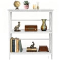 thumbnail image 3 of edx 3-Tier Metal Wall Mounted Bookshelf, Drill-Free Open Bookcase for Home Office/Study, Matte Finish Storage Shelves, White, 3 of 8