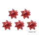 thumbnail image 3 of Flores navideñas de tela tejida para decoración festiva | Adornos artificiales de flor de Pascua para coronas de árbol de Navidad | Accesorios florales festivos para la decoración navideña del hogar, 3 of 6