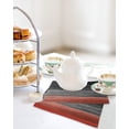 thumbnail image 4 of Red Black Ombre Kitchen Dish Towels for Drying Dishes Set of 3, Vintage Farmhouse Wooden Waffle Weave Microfiber Hand Tea Bathroom Towels Quick Dry & Absorbent Towel 12x12, 4 of 7