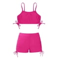 thumbnail image 4 of FUZHIQ Girl Swimsuit Coverup Shorts Fashion Solid Color Little Girls' Swimwear Lightweight 2 Piece Bathing Suit Printed Girl Swimwear for, 4 of 4
