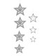 thumbnail image 1 of Billuyoard 7 piezas de decoraciones de estrellas colgantes de estrellas colgantes ahuecados adornos decorativos para el Festival de actividades Kits de decoración para fiestas Plata Billuyoard HA002208-02, 1 of 1