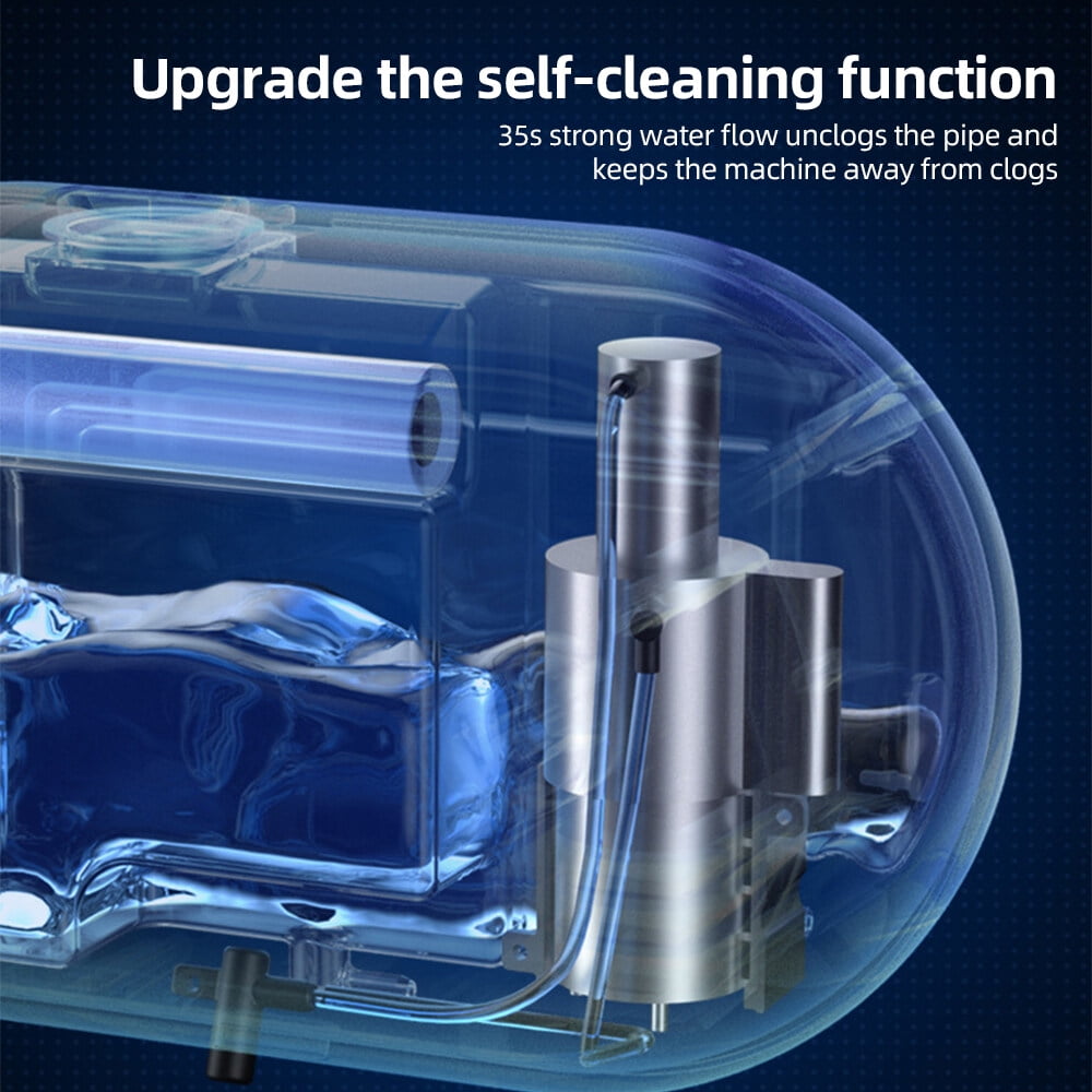 Automatic Foaming Hand Soap Dispenser Touchless Wall Mount Upgrade Horizontal 450ml Multifunctional Rechargeable Foam Soap Dispenser with LCD Display Self-cleaning for Bathroom Kitchen Laundry