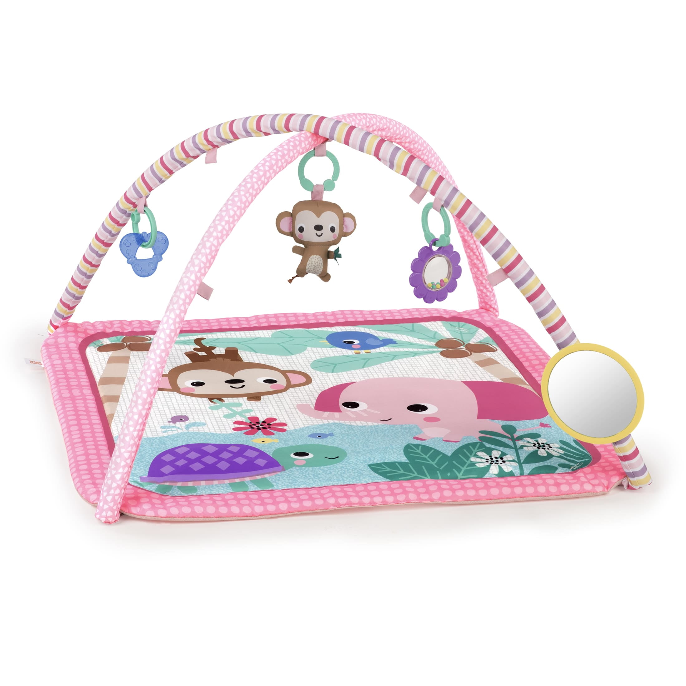 Floral Safari Baby Activity Gym & Play Mat, Newborn+ (Pink)