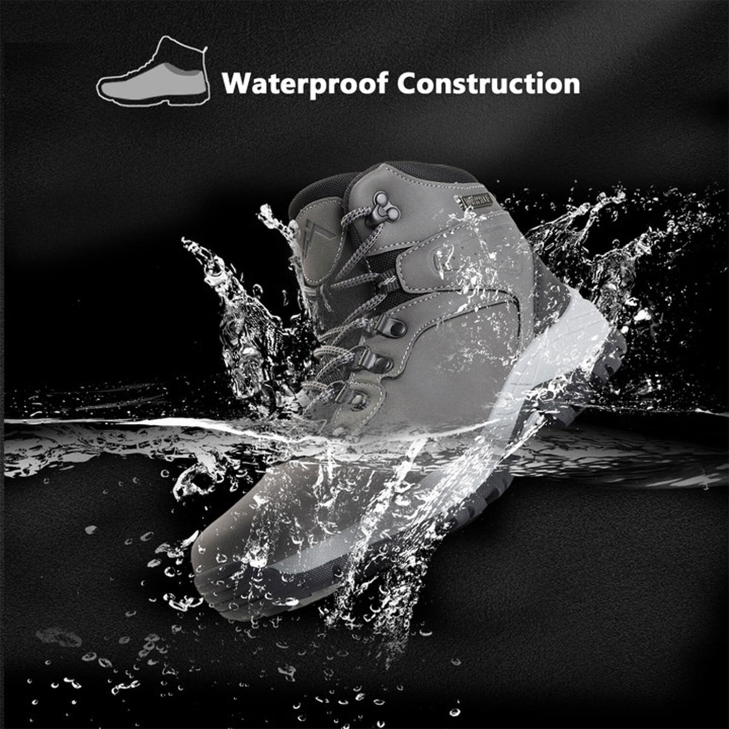 CC-Los Women Ankle High Waterproof Hiking Boots Work Boot Outdoor Trekking Camping Trail Size 5.5-10.5