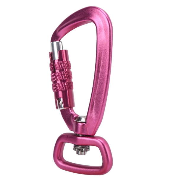 Clip De Mosquetón Con Llave, Bloqueo Automático, Fondo Cuadrado, Gancho Giratorio 360, Accesorio Para Correa De Perro, Hamacas, Mochilas