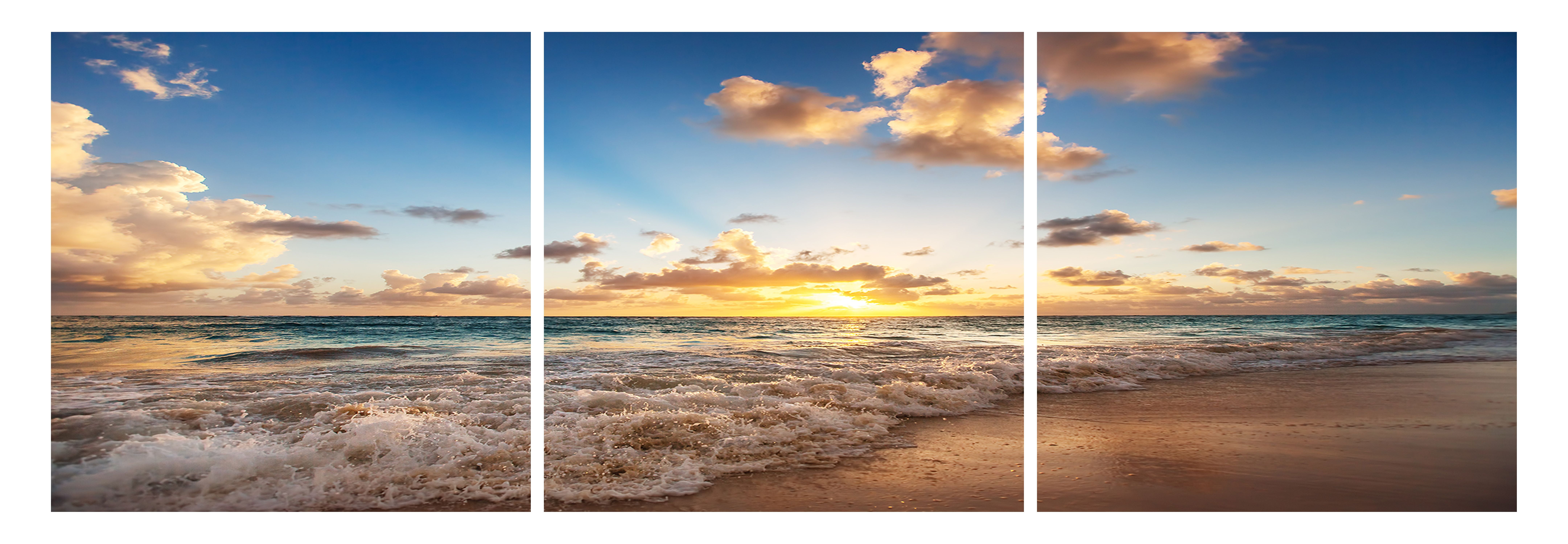 3 Panel Photo Big Canvas Wall Art Country Path 3 Panel Canvas Photo