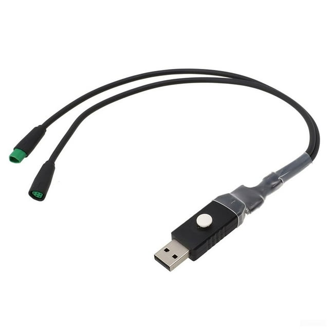 Cable de programación USB negro para bicicletas eléctricas Greeniant