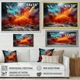 thumbnail image 4 of Designart "Of Color Geyser Burst painting" Landscapes Floater Framed Wall Art Print, 4 of 7