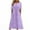Purple Eyelet Dresses Clearance, variant on BSDJILFG Summer Eyelet Dress for Women High Waisted Retro Bohemian Dress Short Sleeve Crew Neck Ruffle Flowy Sundress