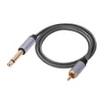 thumbnail image 1 of Cable adaptador RCA a 1/4" Rendimiento estable Reemplaza accesorios robustos 6,35 mm Longitud del cable 300cm, 1 of 9