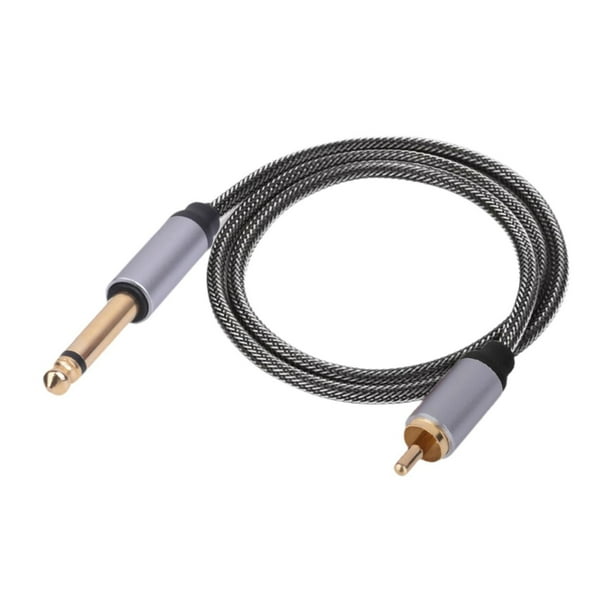 Cable de audio RCA a 1/4" Cable de interconexión estéreo de 6,35 mm a RCA TS Mono macho a Longitud del cable 300cm