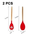 thumbnail image 2 of Juego de utensilios de cocina de 2 piezas, utensilios de cocina de madera fáciles de limpiar, utensilios de cocina para utensilios de cocina antiadherentes, 2 of 5
