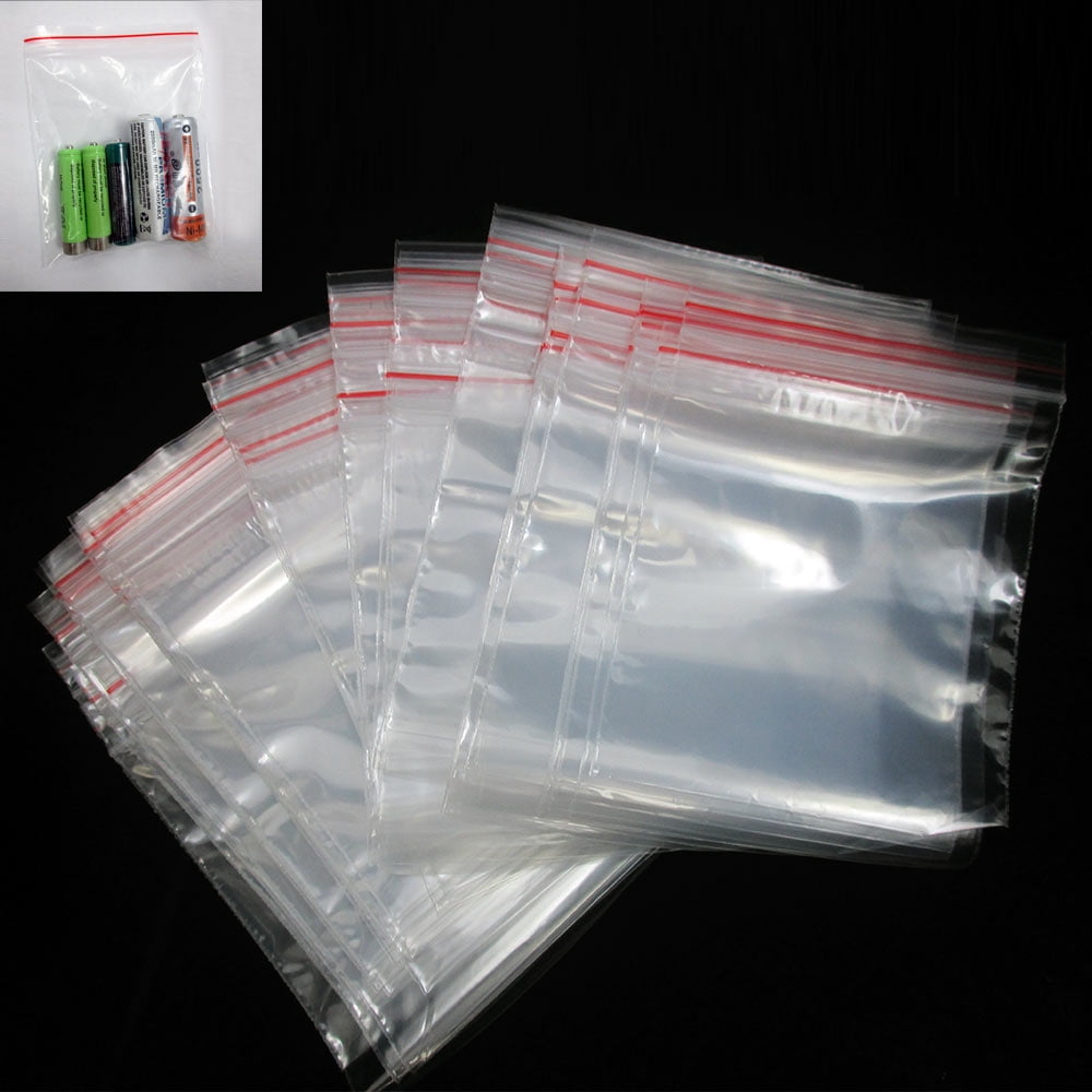 500 Zipper Poly Bag Resealable Plastic Baggies 4 x 4 