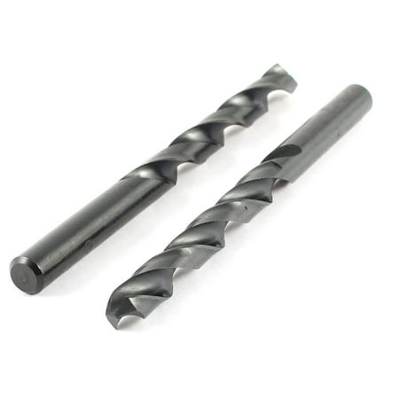 

Unique Bargains 2pcs 9.1mm Shank Micro High Speed Steel HSS Spiral Auger Twist Drill Bit Tool