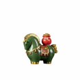 thumbnail image 1 of Abbraccia Mascota de té giratoria, Caballo Yuanbao verde, decoración de escritorio de diseño chino creativo, regalo de oficina, 1 of 6