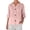 Pink, variant on Kezqiaxn 3/4 Length Sleeve Womens Tops Summer V-Neck Button Up Shirt Loose Fit Work Blouses Plus Size Fashion