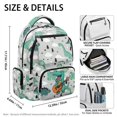 thumbnail image 7 of KUIFORTI Cute Dinosaur Print Kids School Backpack for Boys Water Resistant Toddler Bookbag with Laptop Compartment Shoulder Strap Back to School Gifts for Children, 7 of 7