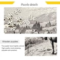 thumbnail image 2 of FREEAMG Village Horse Drawing Puzzle 500 Pieces - Wooden Jigsaw Puzzles for Family Games - Suitable for Teenagers and Adults, 2 of 7