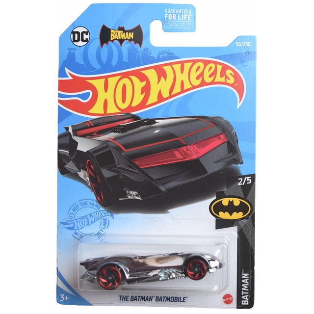 Coche fundido a presión Hot Wheels, el batimóvil de Batman, escala 1:64
