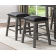 thumbnail image 7 of Counter Height 5pc Dining Set Table 4 Stools Gray Finish Multifunctional Design Dining Furniture, 7 of 7