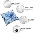 thumbnail image 4 of SHANXI Blue Floral Throw Pillow Covers Wash and Ink Painting Botanical Flower Blue Decorative 24x24in, 4 of 5