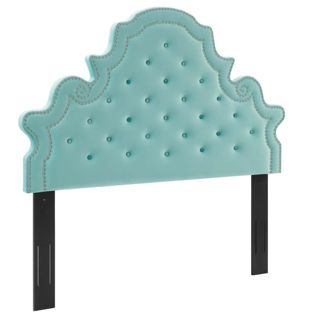Modway Diana Tufted Performance Velvet Full/Queen Headboard in Mint