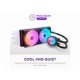 thumbnail image 3 of NZXT Kraken Core RGB 240mm All-in-One Liquid CPU Cooler with LCD Display, Black, 3 of 5