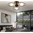 thumbnail image 2 of H.F Artsy 3-Light Modern Ring Jhumar Pendant Ceiling Chandelier Light For Bedroom | Kitchen Island | Diwali Decoration (Bulb Not Included) - Metal, 2 of 4