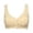 Beige, variant on Women's Printed Wirefree Racerback Bra Plus Size Seamless Comfort Full Coverage Bras