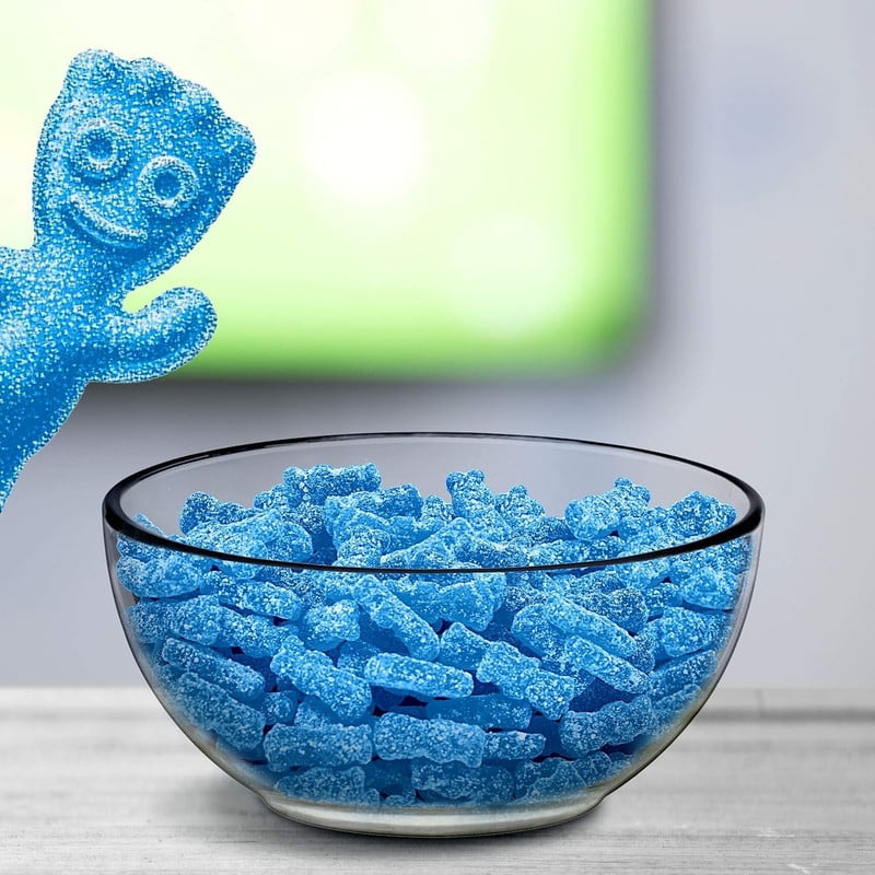 Blue Raspberry Sour Gummies – Bulk 5 LB Bag, Kid-Shaped Chewy Candy for Parties, Buffets, Halloween & Snacking